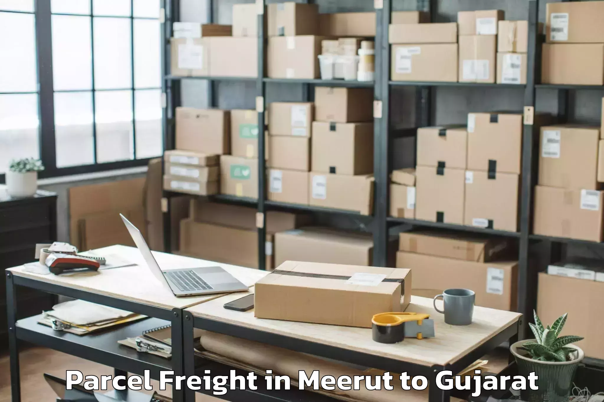 Easy Meerut to Chanasma Parcel Freight Booking